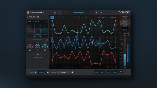 Devious Machines releases Duck 2 sidechaining & volumeshaping plugin