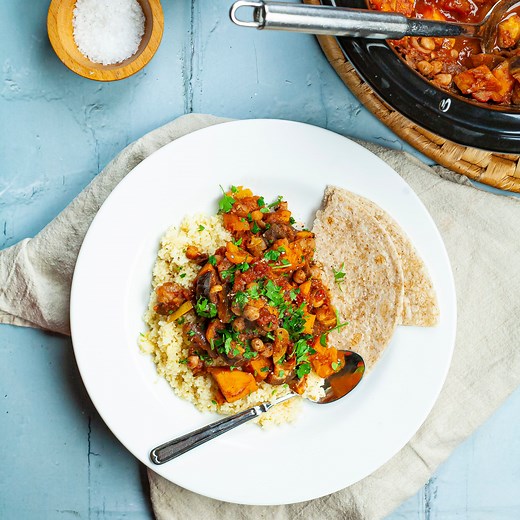 Easy slow cooker vegetable tagine recipe