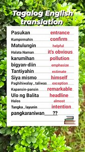 #education #educational #vocabulary #TagalogEnglish #FilipinoLearning | Learning Tagalog English Translation