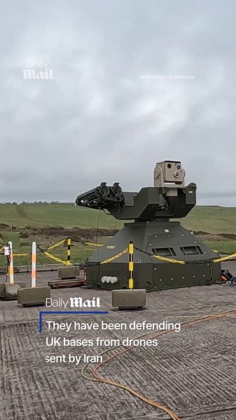 RAF Regiment gunners become 'aces' by blasting Iran drones