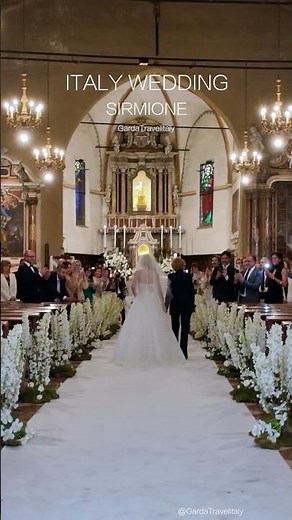 From Castle to Church: A Wedding Day in Italy’s Gem 💐 #Wedding #Italy #LakeGarda #ItalianWedding