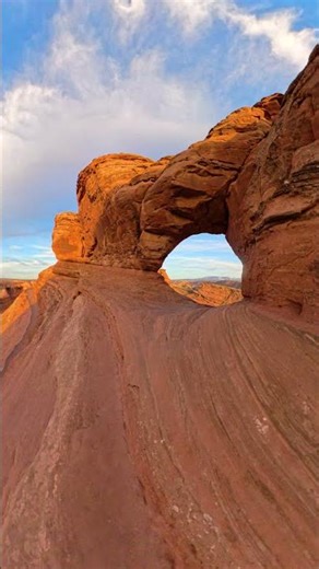 Delicate Arch view though a natural window