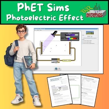 Photoelectric Effect PhET Lab Worksheet | High School Physics Activity (No Prep)