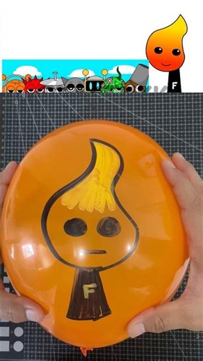 I made Sprunki OC FIRENOM Phase 2 out of Balloon​⁠​​⁠​⁠ ​⁠​⁠​​⁠​⁠​​#sprunki #diyballoon