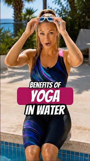Water Yoga Strengthens Your Body Naturally #yoga #fitness #shorts