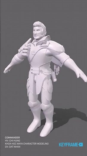 Commander 3D Maya Modeling #keyframe #maya