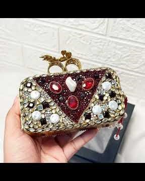 mini pearl clutch best design