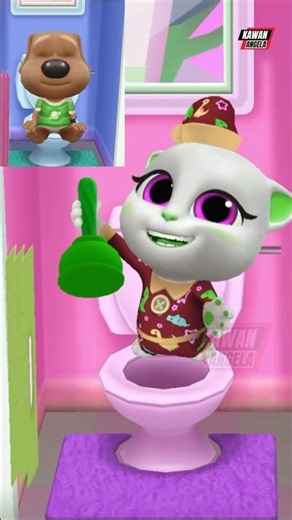 My Talking Tom Friends New Toilet Update || Talking Angela Teach Talking Ben How To Use Toilet Pump