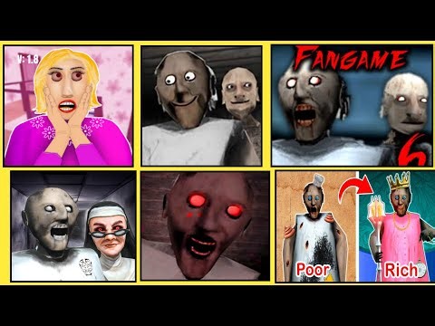 Playing all Granny Scary Horror Mode in Granny game granny 1,2,3,4,5,6,7,8,9,10