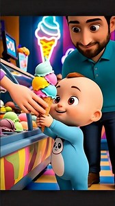 Baby’s Ice Cream Adventure 🍦 | Cute Kids Story with Papa”