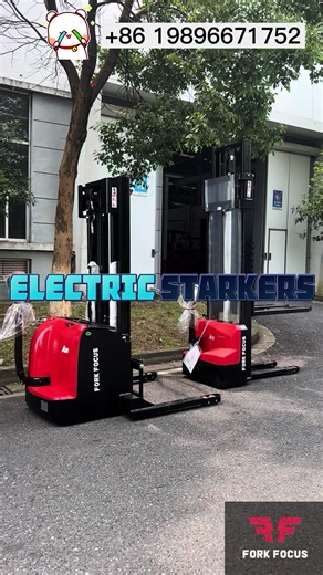 Here! Introducing Electric Stacker! ☎️ or WA: 008613867191752 or www.forkfocus.com #warehouseequipment #electricstacker #lithiumbattery #forklift Electric stackers are a type of material handling equipment designed to lift and transport palatalized loads. The 2 types we spoke about include: 1️⃣ Stand-on Electric stacker - battery voltage of 24/340(V/Ah) 2️⃣Walkie-type Electric Stacker - battery voltage of 24/280(V/Ah) with an option of 24/340(V/Ah) Our electric stackers are equipped with a power
