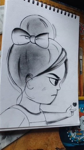 Baby Girl Charcoal Sketch ✍️ | Realistic Drawing Timelapse 🔥#viral #youtubeshorts #shorts #art