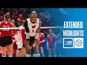 Indiana at Wisconsin | Extended Highlights | Big Ten Volleyball | 11/09/2025