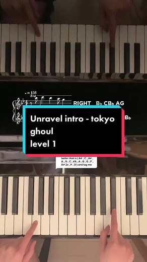 Tokyo Ghoul Unravel Piano Tutorial