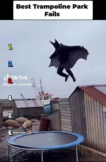 Batman on a trampoline?! Plus huge jumps, foam pit fails, and inflatable playground fun. #TrampolinePark #InflatableFun #FoamPit #Batman #KidsActivities