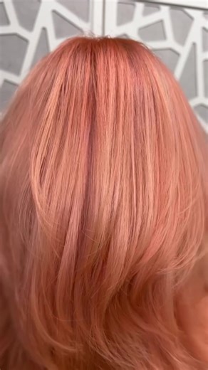 Peachy Blonde Hair Transformation | Unique Peach Hair Color Ideas