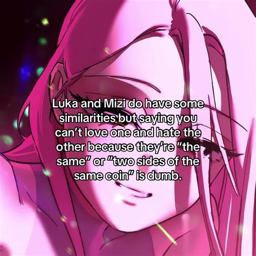 They're still two different characters who grew up in different environments, with different aliens, people, and events. Even their society affects them differently. I saw a thread going more in depth but I haven't been able to find it, maybe the person deleted it idk. Also edit because some ppl lack reading comprehension: let me repeat myself in a simpler way. You can like/love Mizi while not feeling the same about Luka or Love/like Luka while not feeling the same way about Mizi. #alienstage #m