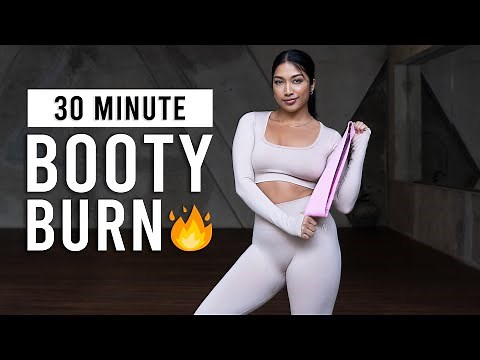 30 MIN BOOTY BURN | Glute Workout With Resistance Band At Home