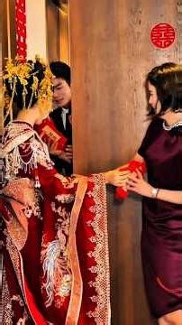 Chinese Bride’s Stunning Engagement Look 😍✨ | Viral Toast Dress Style #wedding #shorts