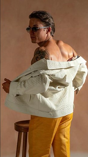 Rare Nubuck Python jacket and mules 🔥