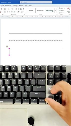 Create ANY Line Style in Word Without Drawing Tools #msword #shortcuts