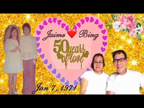 50th Wedding Anniversary Video Presentation with Greetings From Family and Friends