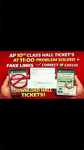 🏫AP 10th Students Big Update | Hall Ticket Tomorrow 11:00 | Full Explanation #hallticket#shorts#10th