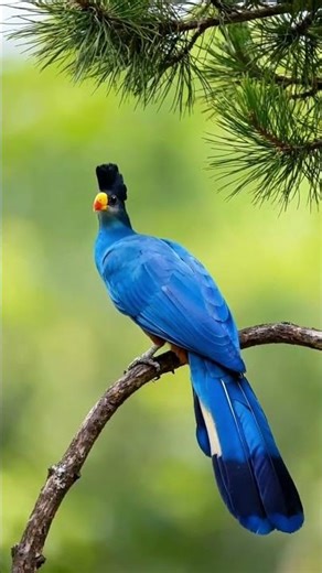 Meet the STUNNING Blue Turaco! Nature’s Royal Bird 💙👑 #Shorts