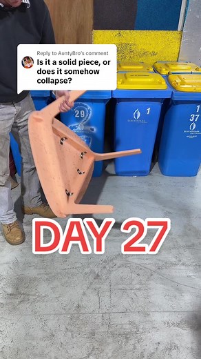 Sturdy Coffee Table Made from Recycled Plastic