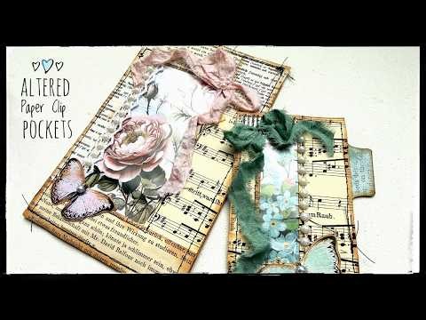 Altered Paper Clip Pockets Using Junk Mail Window Envelopes - Tutorial