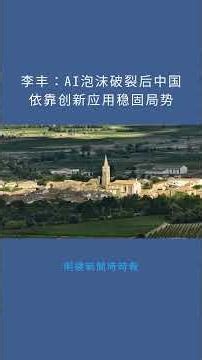 李丰：AI泡沫破裂后中国依靠创新应用稳固局势：明鏡新聞時時報20251217