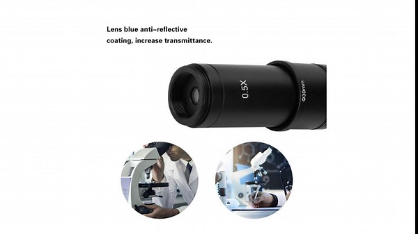 C-Mount Adapter, 0.5X C-Mount 30/30.5mm Adapter for Microscope CCD Camera Eyepiece Lens Electric Equipment Microscope Adapter