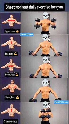 💥5 Dumbbell Moves For A Ripped Chest! #ChestWorkout #DumbbellTraining #GymGrind