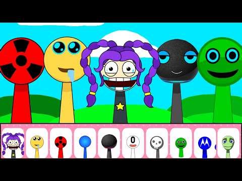 My New Sprunki OCs | Lily Lovebraids, Cannonball, Poison Ball, Zero from Numberblocks | Cartoons