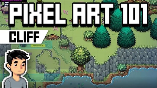 Pixel art 101: How to draw a cliff