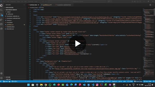 #webdevelopment #portfolio #bootstrap #frontenddevelopment #learningjourney #coding | Subha Kant Kar