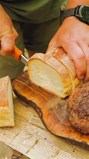 Juicy Steak Sandwich Cooked Over Open Fire | Outdoor Cooking