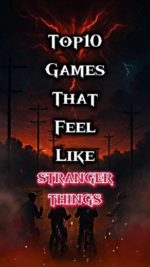 Top 10 Stranger things games 🔥#burnngaming #strangerthings #shorts #viral