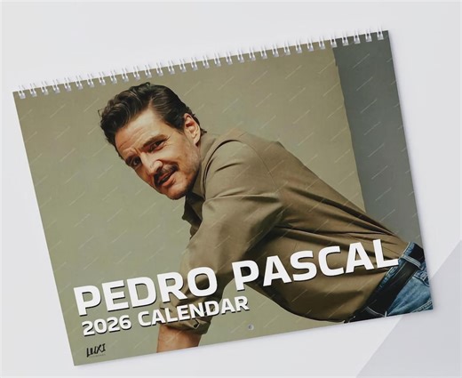 Pedro Pascal 2026 Wall Calendar | 2026 Calendar | Celebrity Calendar | Pedro Pascal Gift | Funny Gift for Friend Secret Santa - Etsy