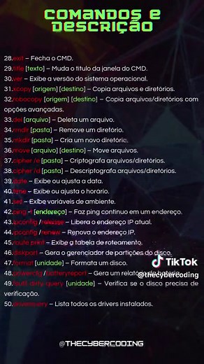 50 Comandos Essenciais do CMD para Tecnologia