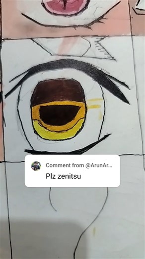 zenitsu eye drawing#shorts#trending#zenitsu#demonslayer#anime