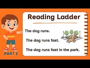 3-SENTENCE READING LADDER | LEARN TO READ STEP BY STEP | Read along | with Teacher Jake