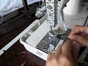 How to thread a ruffler ruffling sewing machine