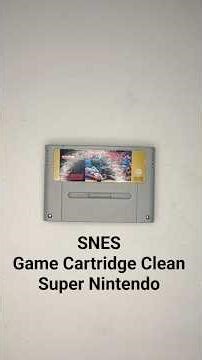 Super Nintendo Game Cartridge Clean SNES #consolerepair #retrogaming #retrorepairs #snes #nintendo