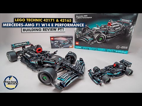 LEGO Technic 42171 & 42165 Mercedes-AMG F1 W14 E Performance - detailed building review pt1