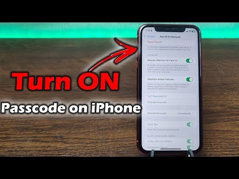 How to Turn on Passcode on iPhone | Full Guide