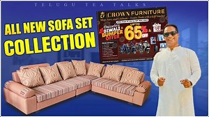 Best Sofa Sets Collection With Amazing Discounts And Lucky Draw Offers| CROWN FURNITURE |Kusum Ganji | telugu_tea_talks