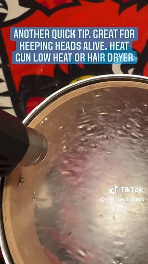 Easy Drum Head Revival Hack: Heat Gun Method