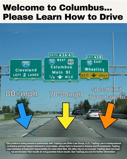 Onlyincbus on Instagram: "Do people even know what lane they’re supposed to be in? 😵‍💫 call @topdoglaw If you’ve been injured in a highway crash, 📞800-427-2215"