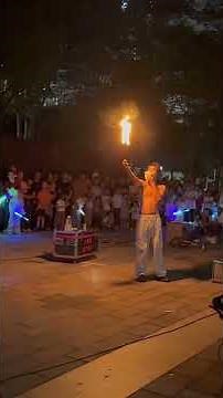 Amazing Chinese Fire Eating Street Show